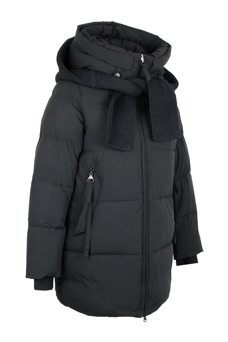 Double-hooded Insulated Bio-Down Coat
