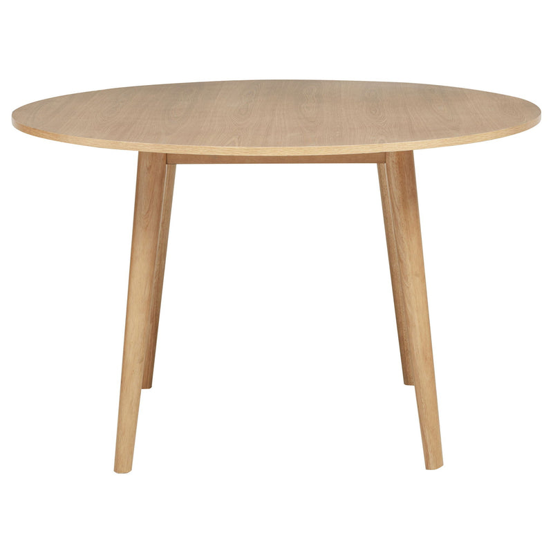 Andrews 5-piece Round Dining Table Set Light Ash and Black