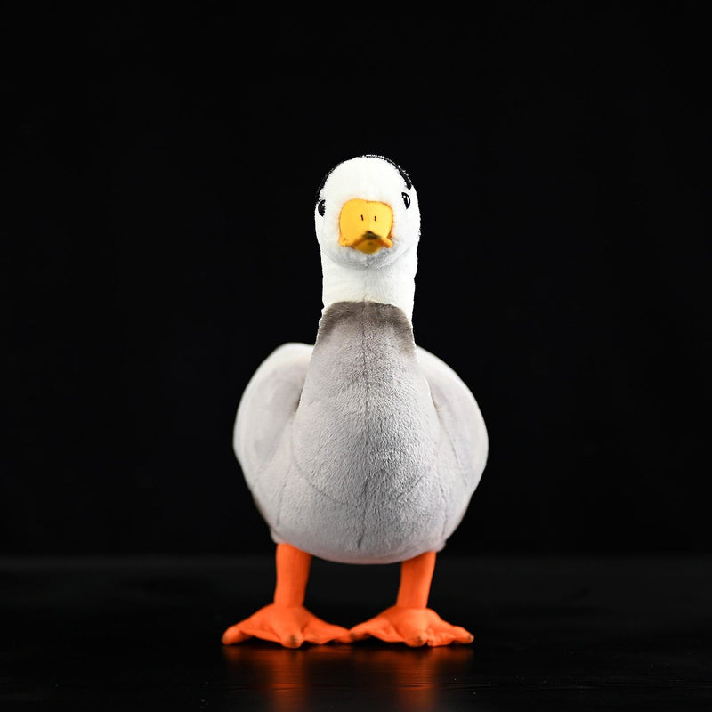 Plumage Toy Of The Brant Bird, White-headed Goose Doll