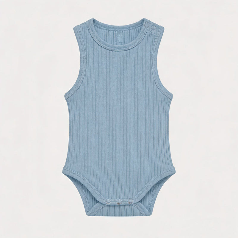 Baby Romper Knitted Ribbed Infant Onesie