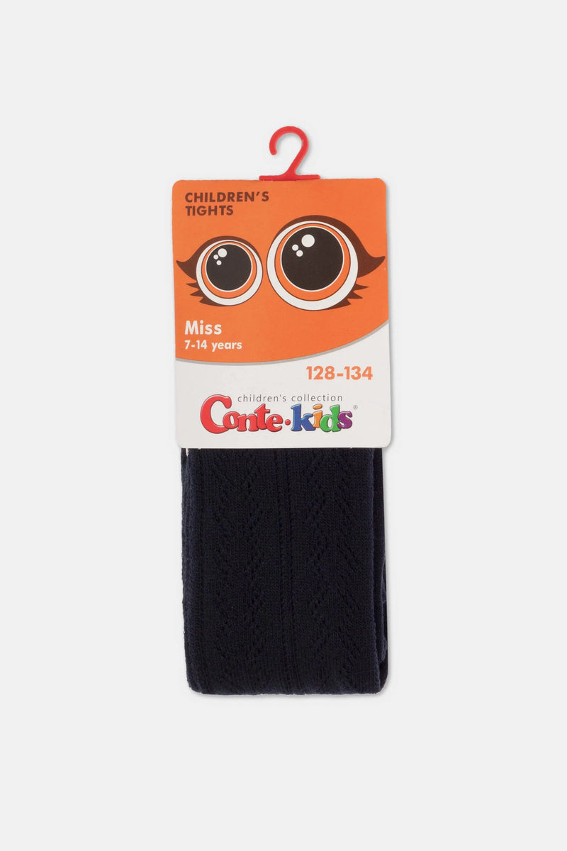 Conte-Kids Cotton Tights Miss 617 - Lace Pattern