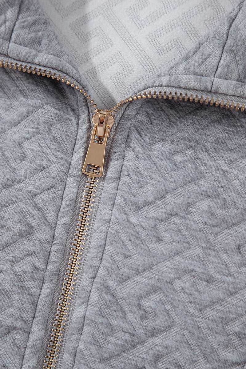 Saige Half Zipper Collared Sweatshirt