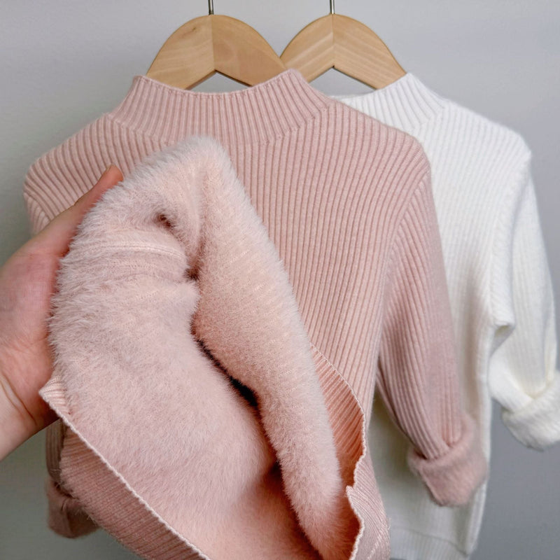 Children's Mock Neck Sweater Knitwear Top