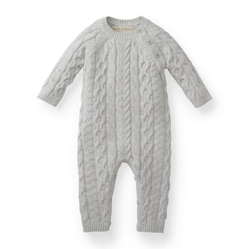 Organic Cable Knit Sweater Romper