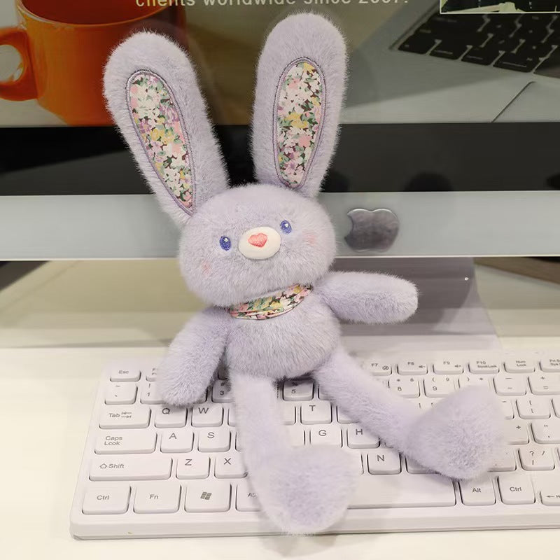 Dopamine-themed Bunny Toy For Your Backpack