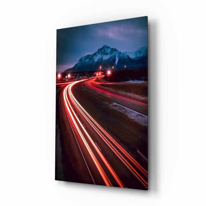 Road Glass Wall Art