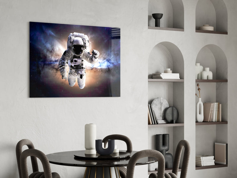 Astronaut Glass Wall Art