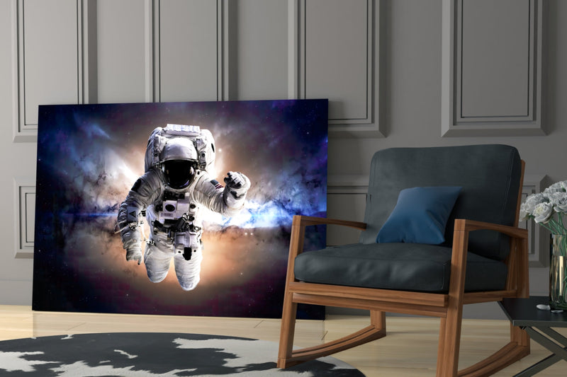 Astronaut Glass Wall Art