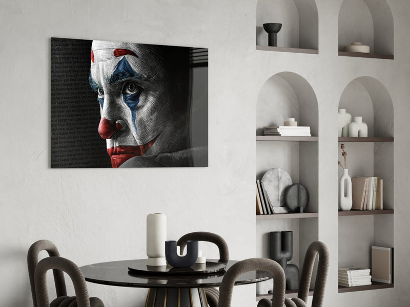 Joker Glass Wall Art