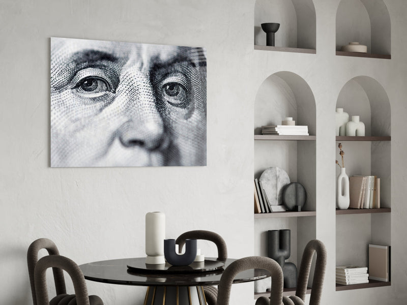 Benjamin Franklin Glass Wall Art