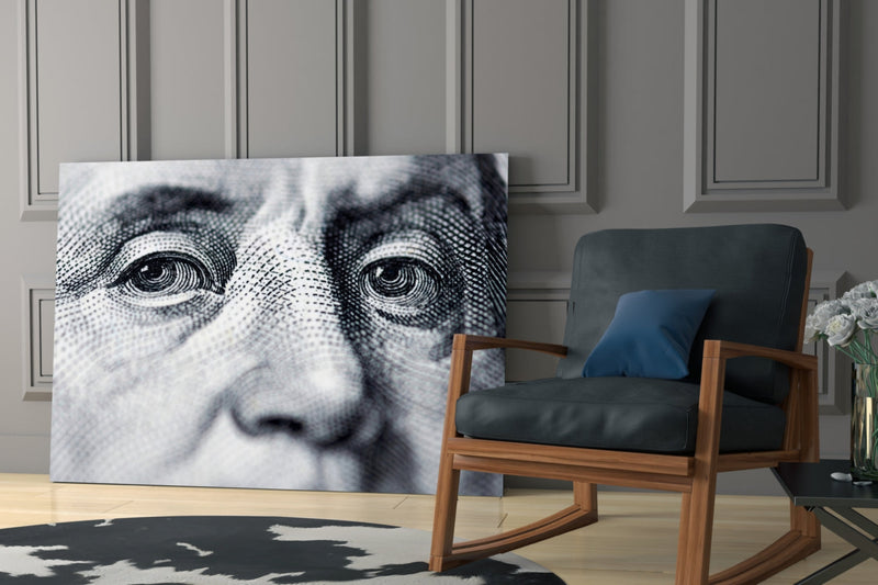 Benjamin Franklin Glass Wall Art