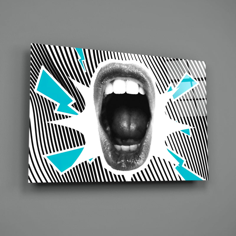 Scream Glass Wall Art