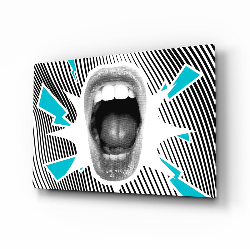 Scream Glass Wall Art