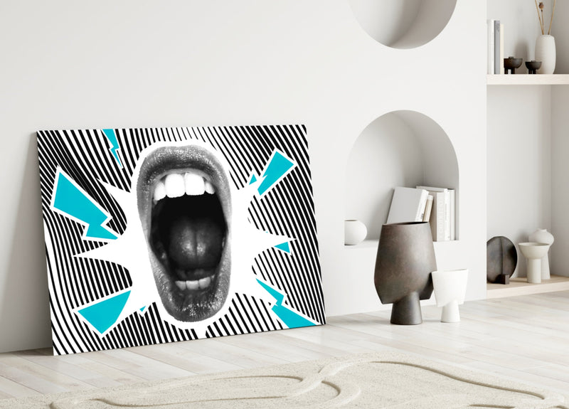 Scream Glass Wall Art