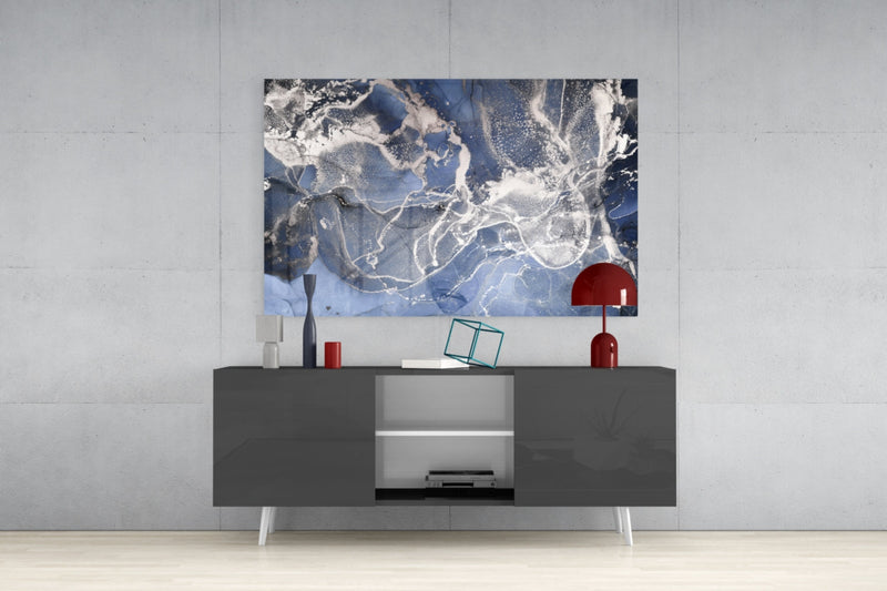 Abstract Glass Wall Art
