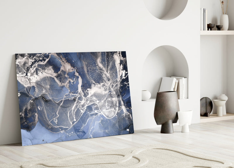 Abstract Glass Wall Art