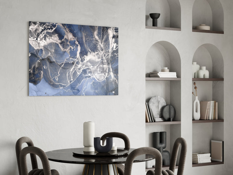 Abstract Glass Wall Art