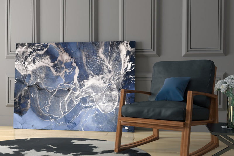 Abstract Glass Wall Art