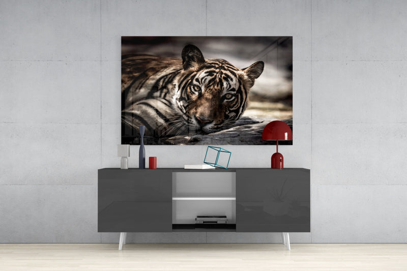 Tiger Glass Wall Art