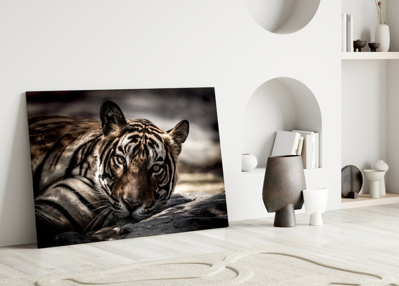Tiger Glass Wall Art