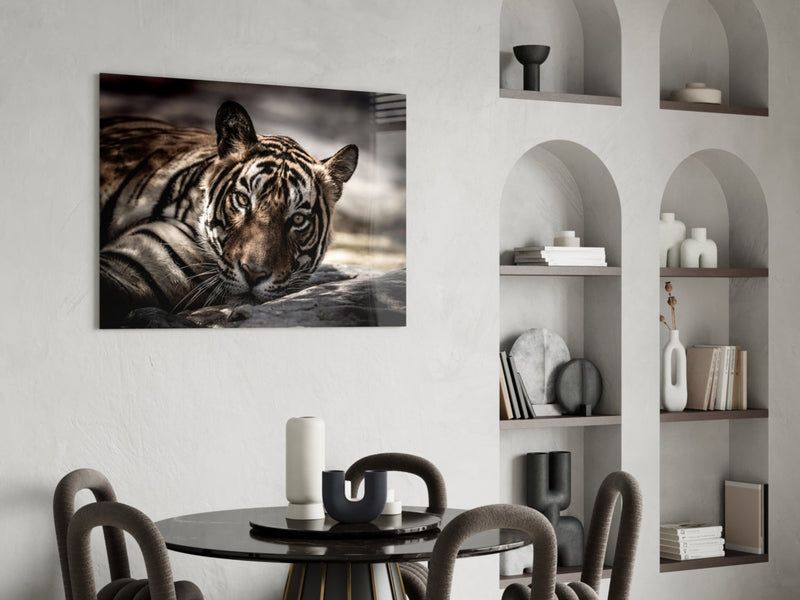 Tiger Glass Wall Art