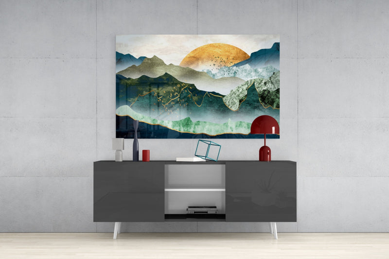 Sunrise Glass Wall Art