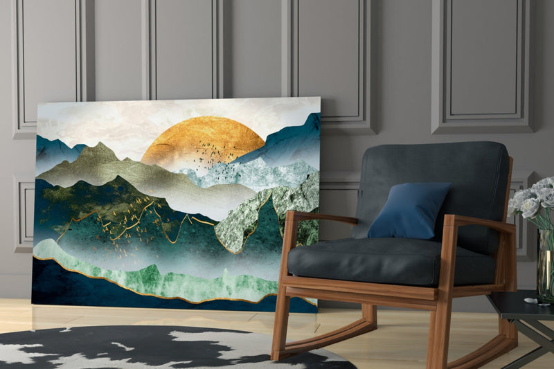 Sunrise Glass Wall Art