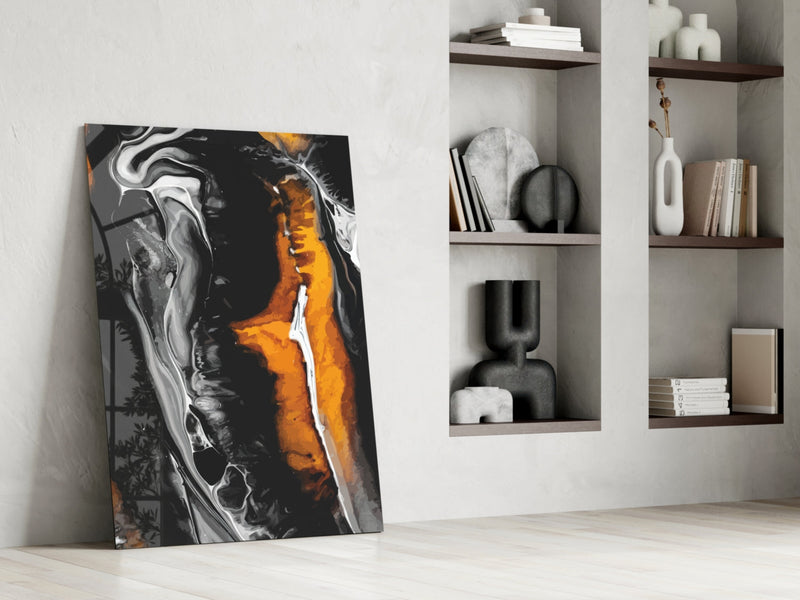 Abstract Glass Wall Art