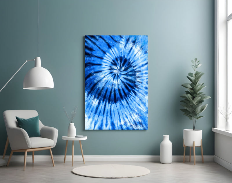 Blue Mosaic Glass Wall Art
