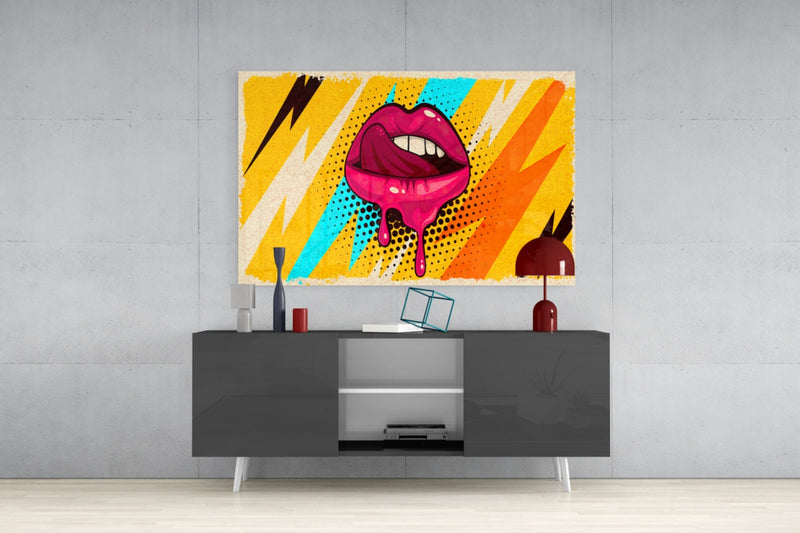 Lip Glass Wall Art