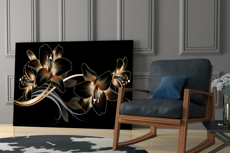 Flower Glass Wall Art