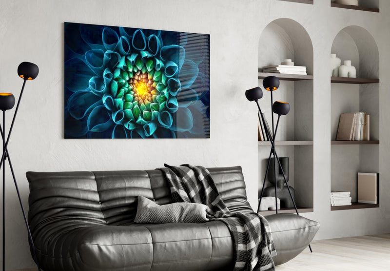 Flower Glass Wall Art