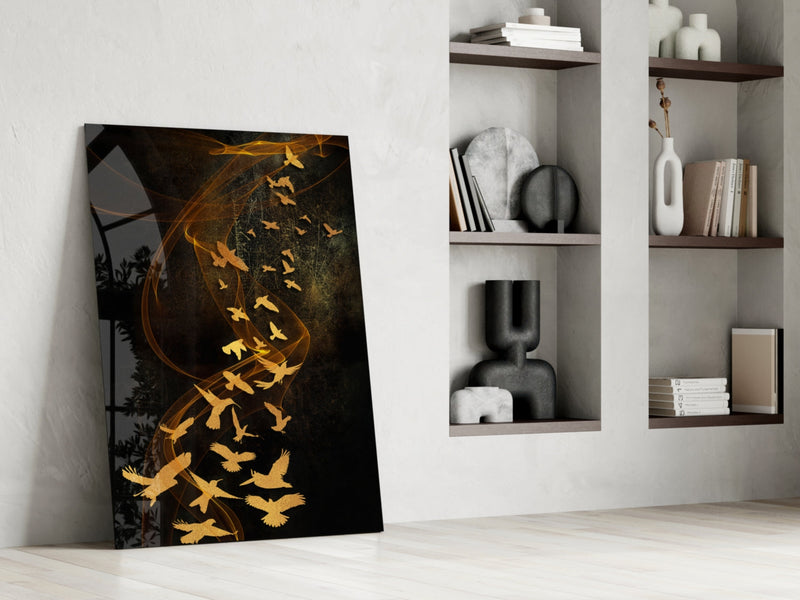 Birds Glass Wall Art