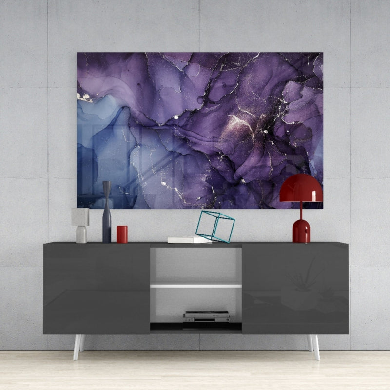 Abstract Depth Glass Wall Art