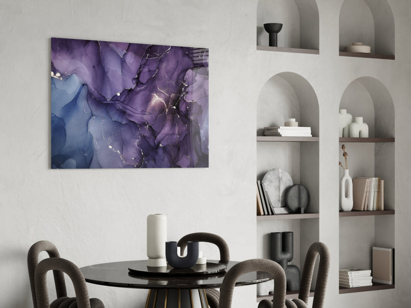 Abstract Depth Glass Wall Art