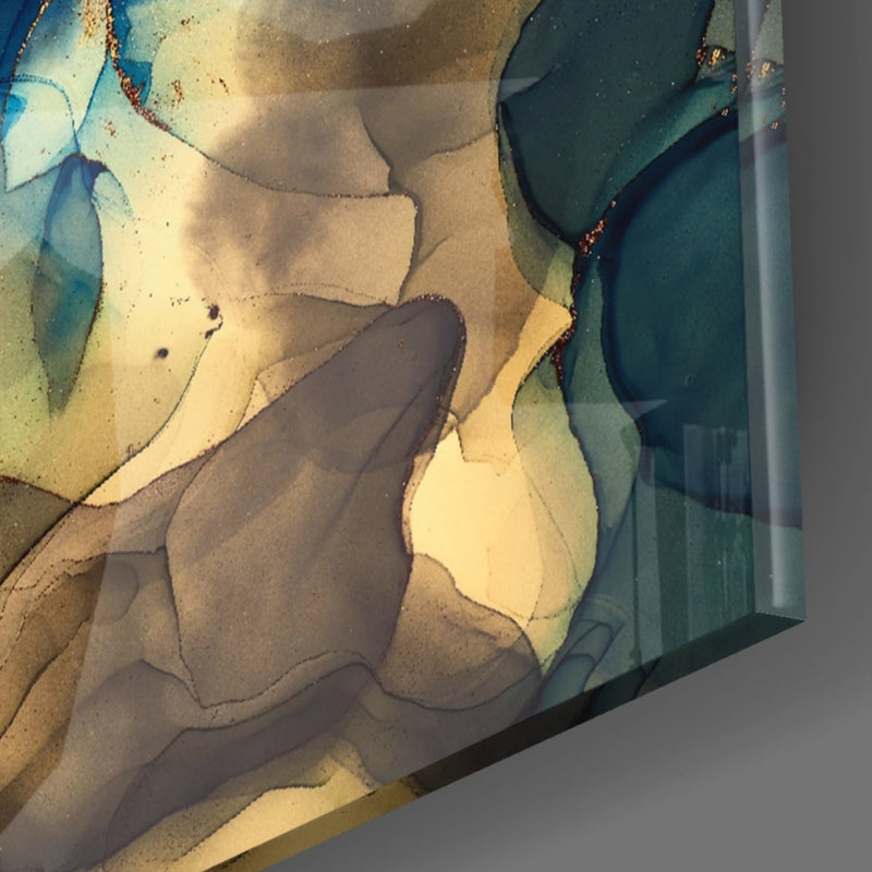 Abstract Depth Glass Wall Art