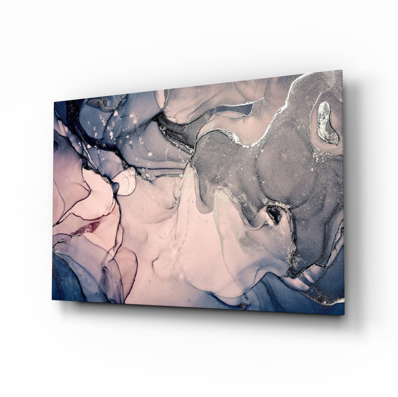 Abstract Depth Glass Wall Art