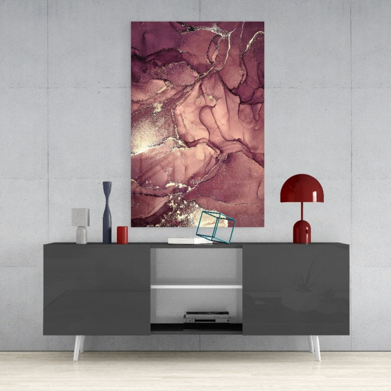 Abstract Depth Glass Wall Art