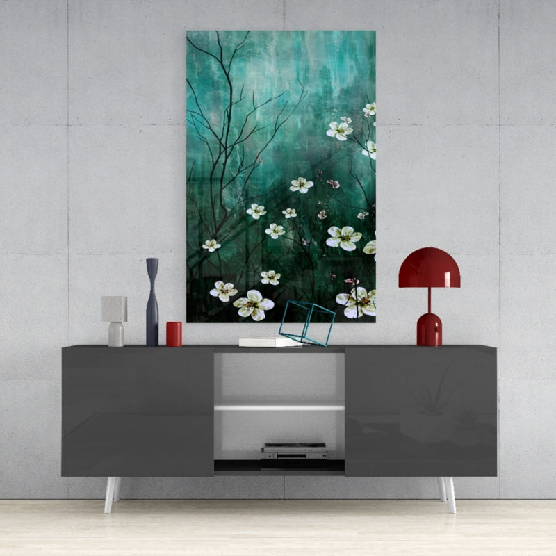 Daisies Glass Wall Art