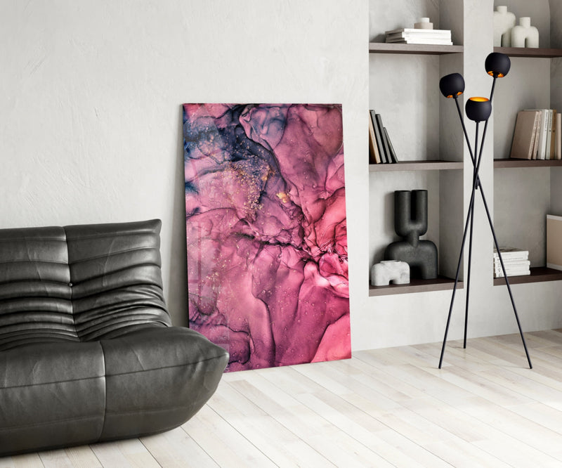 Abstract Depth Glass Wall Art