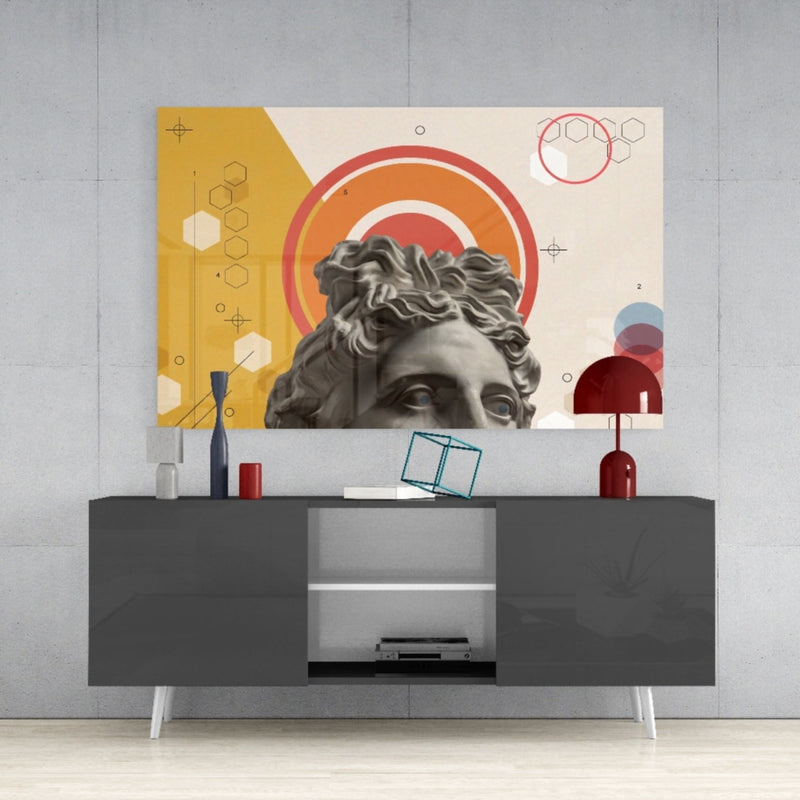 Sculpture Glass Wall Art