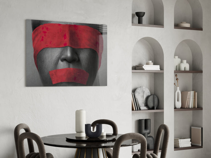 Silence Glass Wall Art