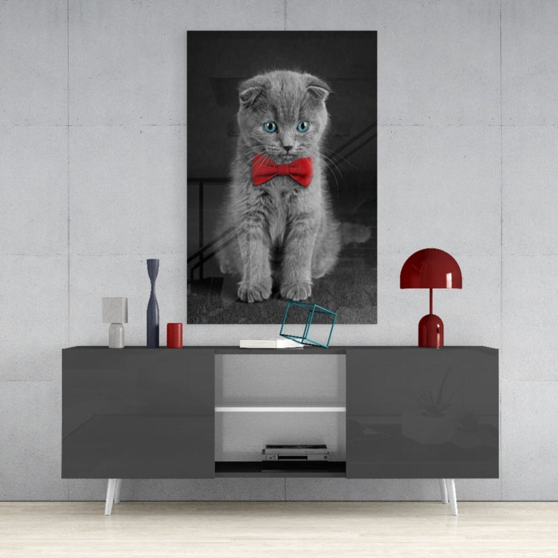 Cat Glass Wall Art