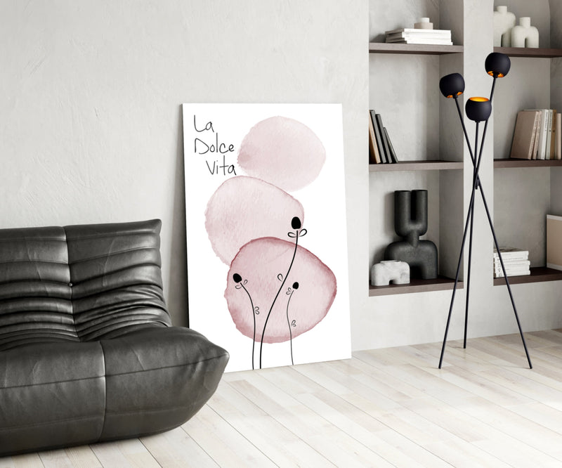 La Dolce Vita Glass Wall Art
