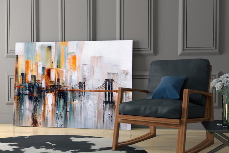 Ghost TownGlass Wall Art