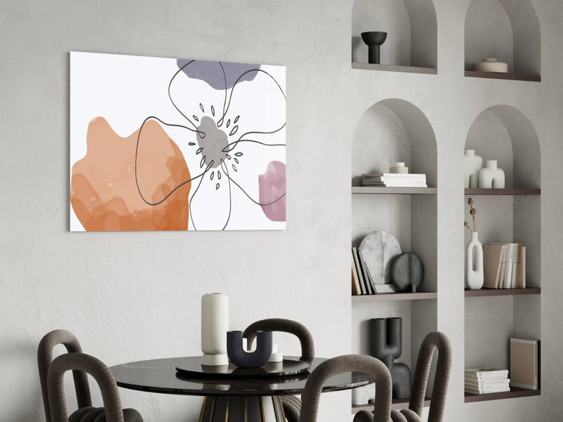 Flower Glass Wall Art
