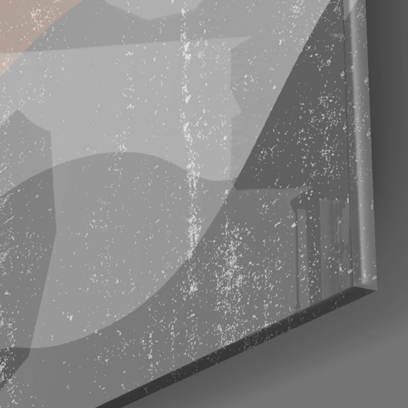 Small Leaves Glass Wall Art