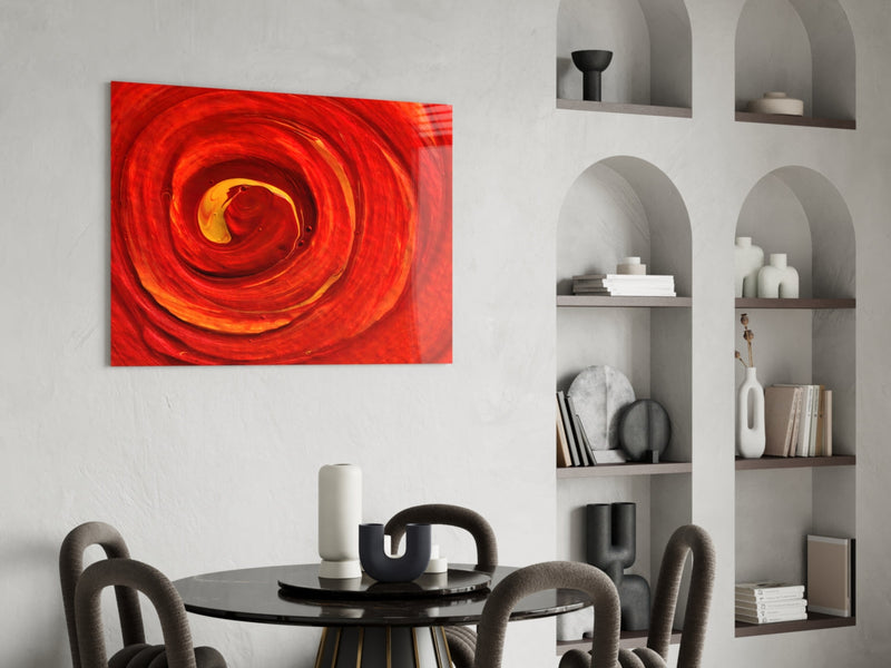 Cycle of Red Glass Wall Art