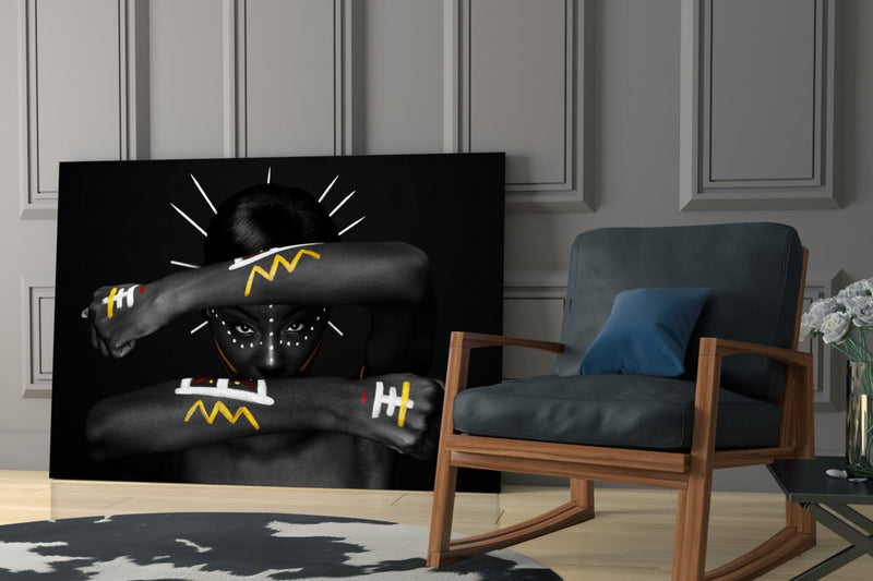 Native American Glass Wall Art