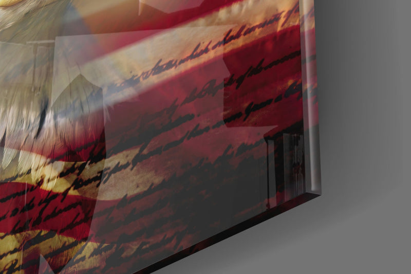 American Eagle Glass Wall Art
